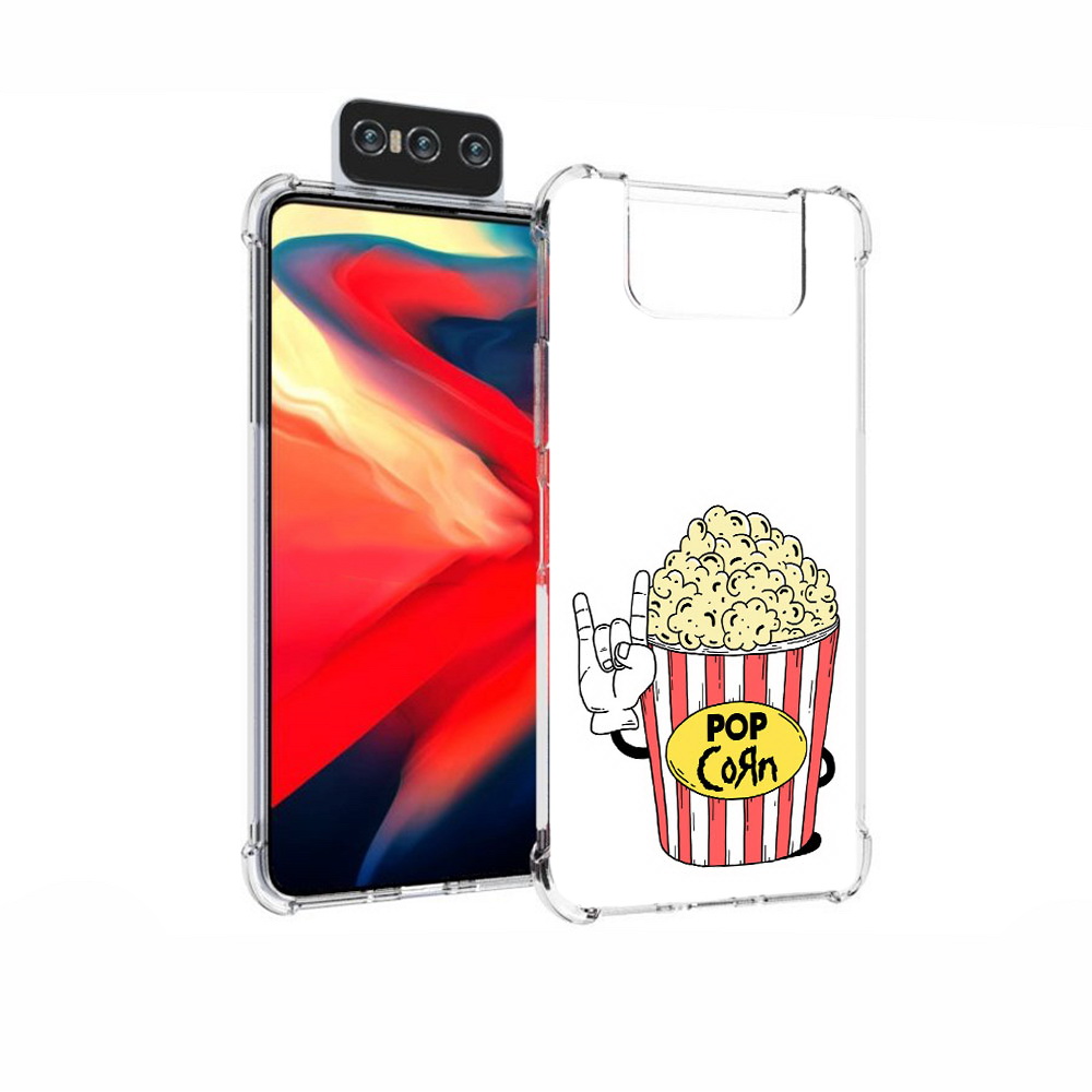 Чехол MyPads Tocco для Asus Zenfone 7 (ZS670KS) крутой попкорн