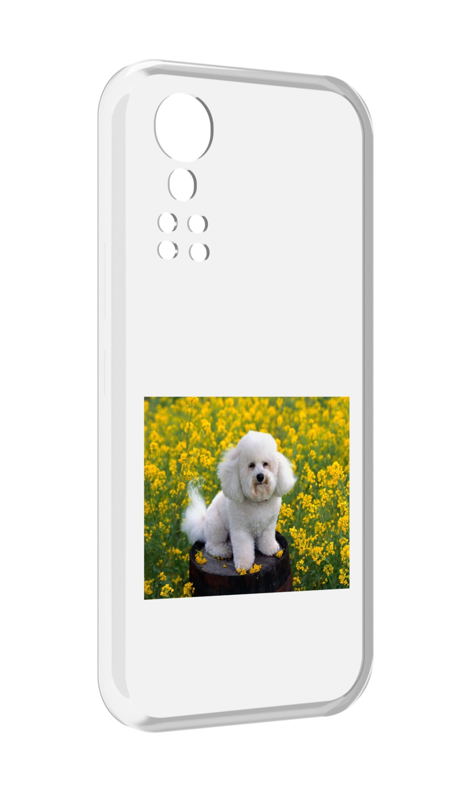 

Чехол MyPads пудель белыи для ZTE Axon 30 5G / Axon 30S, Прозрачный, Tocco