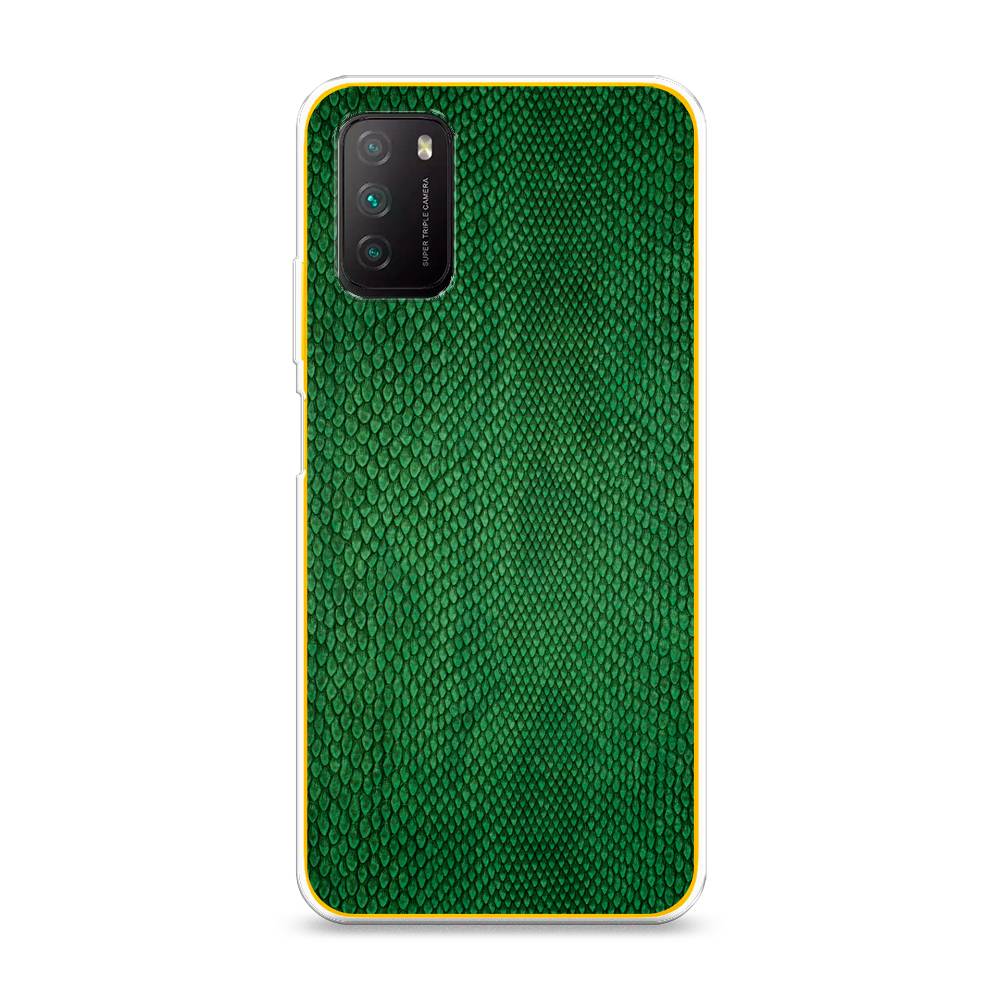 

Чехол Awog на Poco M3 "Изумрудная змея", Разноцветный, 39550-3