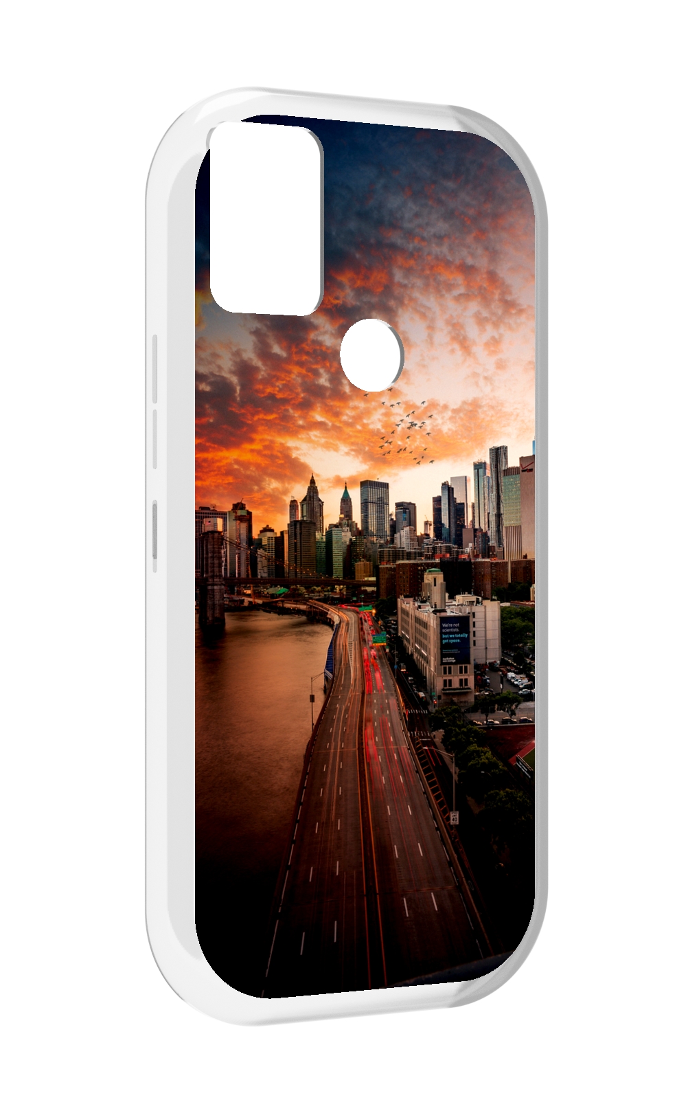 

Чехол MyPads американский город фото для UMIDIGI A9, Прозрачный, Tocco