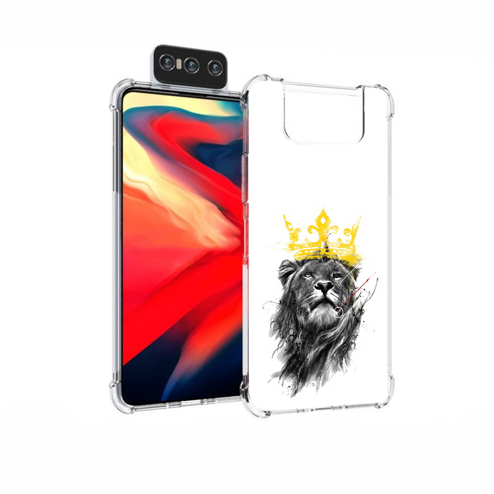

Чехол MyPads Tocco для Asus Zenfone 7 (ZS670KS) король-лев, Прозрачный, Tocco