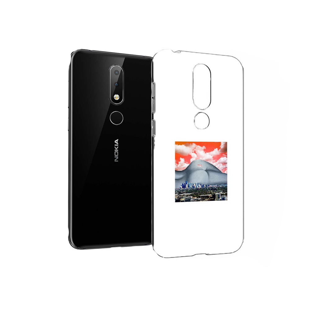 

Чехол MyPads Tocco для Nokia X6 город с девушкой на фоне (PT115295.99.297), Прозрачный, Tocco