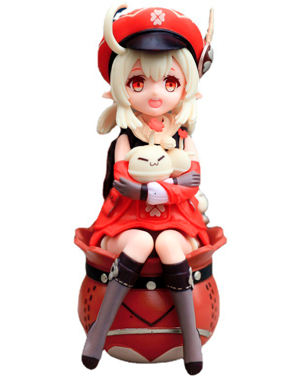 

Фигурка StarFriend Геншин Импакт сидящая Кли с Додоко Genshin Impact неподвижная, 14 см