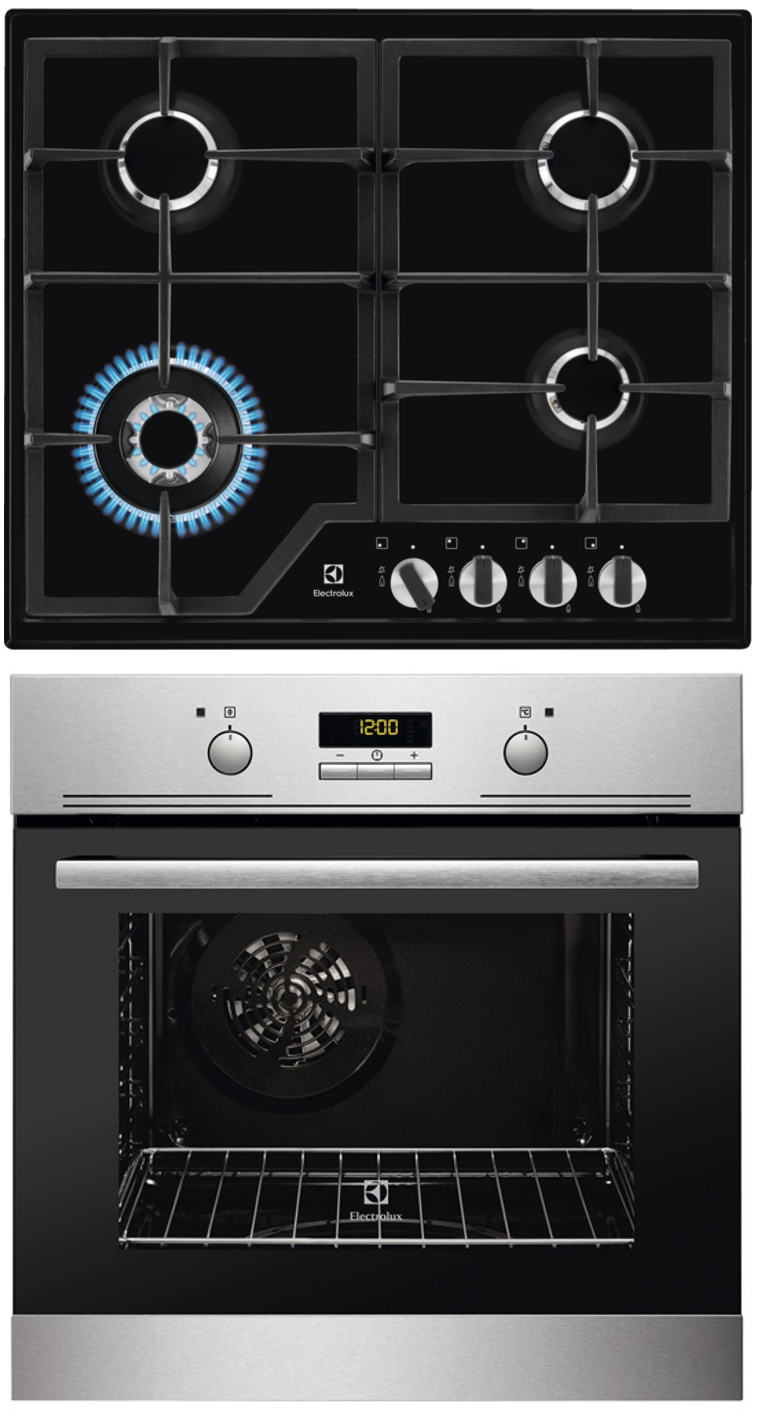 

Комплект встраиваемой техники Electrolux GPE 363 MB + EZB 52430 AX, GPE 363 MB + EZB 52430 AX