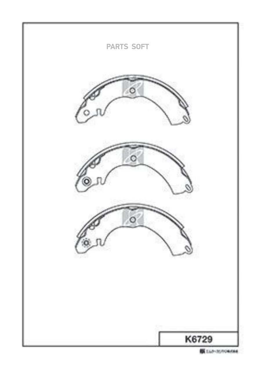 

Тормозные колодки Kashiyama барабанные K6729