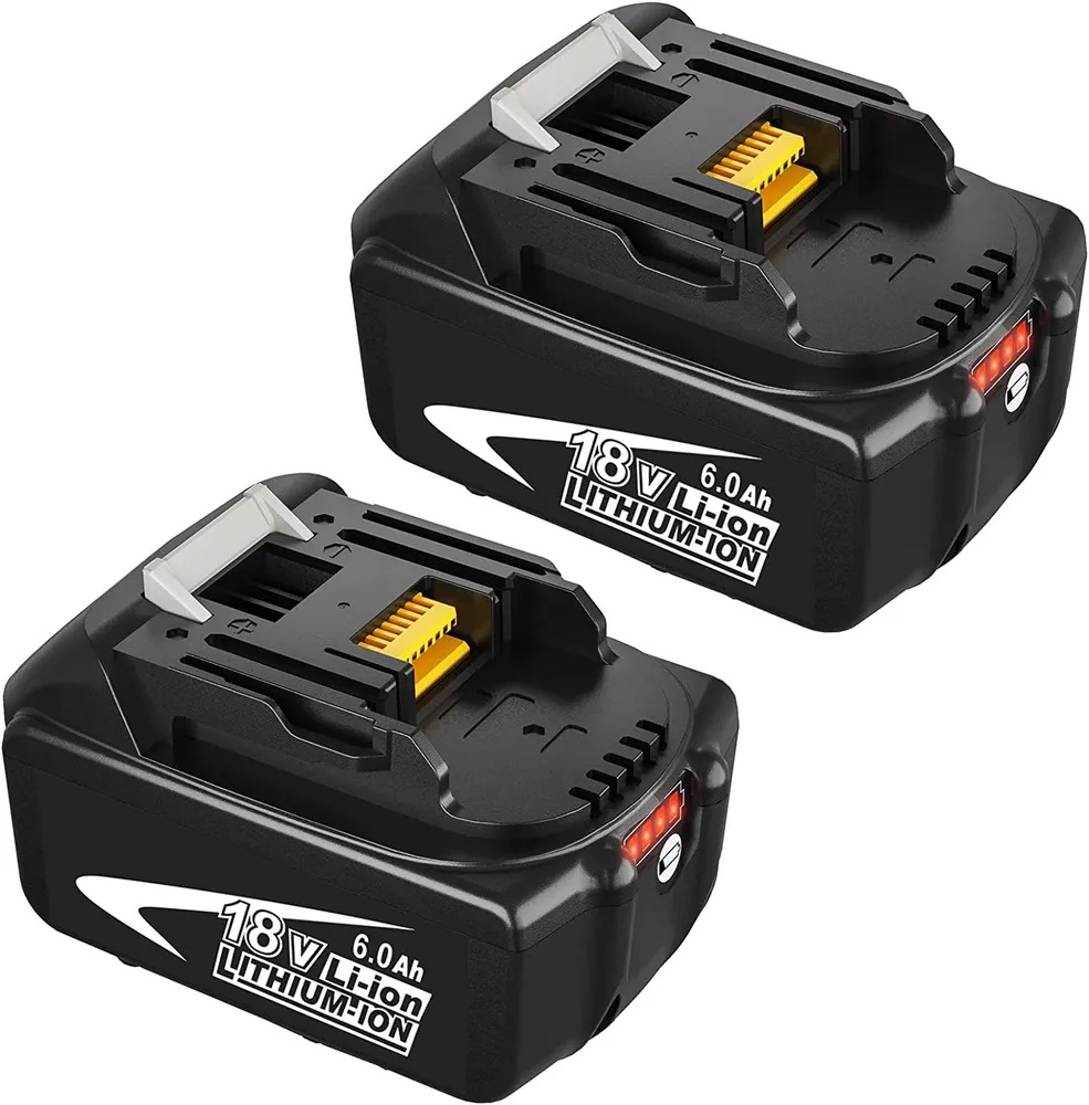 

2шт Аккумулятор для Makita 18V 6Ah Li-Ion, BL1830 B, BL1840B, BL1850B, BL1860B, с индикаци