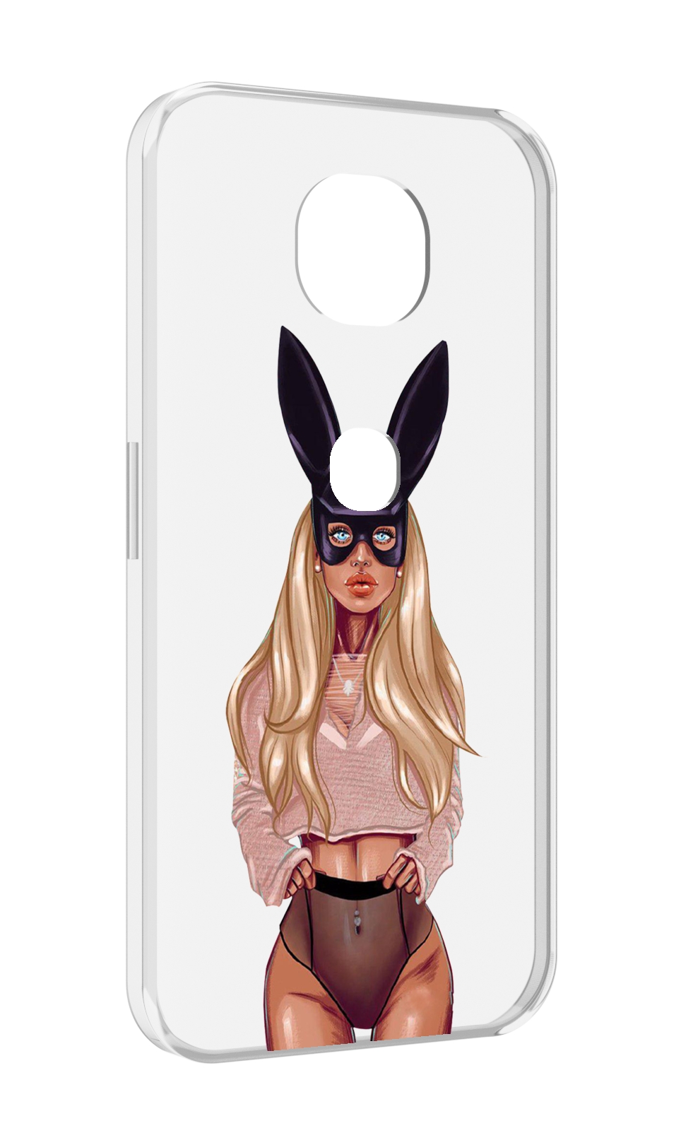 

Чехол MyPads блондинка-с-ушками женский для Motorola Moto G5S (XT1799-2), Прозрачный, Tocco