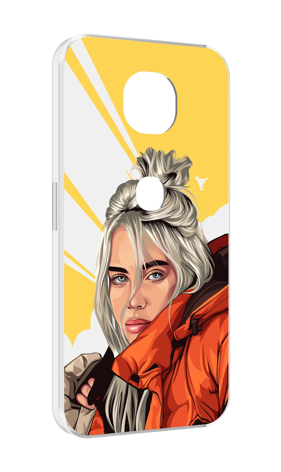 

Чехол MyPads билли-айлиш-в-куртке для Motorola Moto G5S (XT1799-2), Прозрачный, Tocco