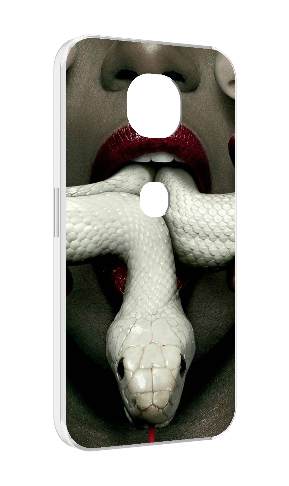 

Чехол MyPads белая-змея для Motorola Moto G5S (XT1799-2), Прозрачный, Tocco