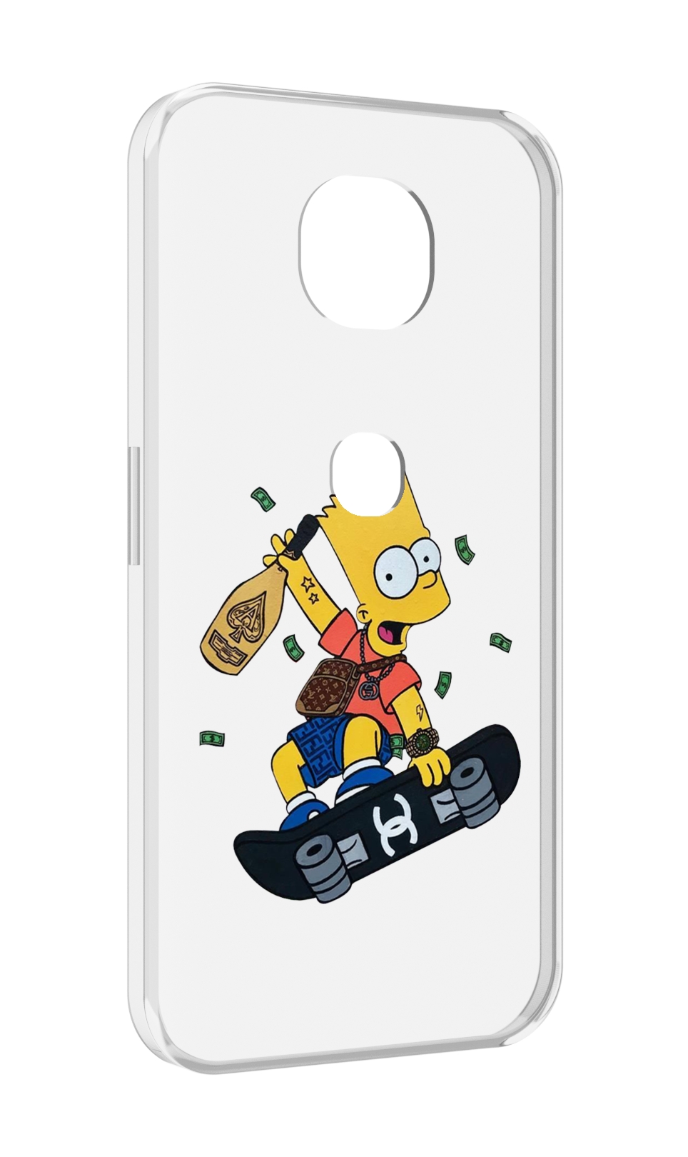 

Чехол MyPads барт-скейтер детский для Motorola Moto G5S (XT1799-2), Прозрачный, Tocco