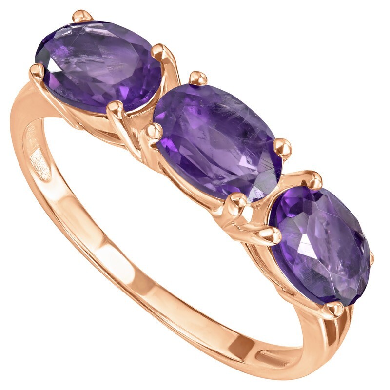 

Кольцо из серебра с аметистом р., LAZURIT-ONLINE 847502, 847502