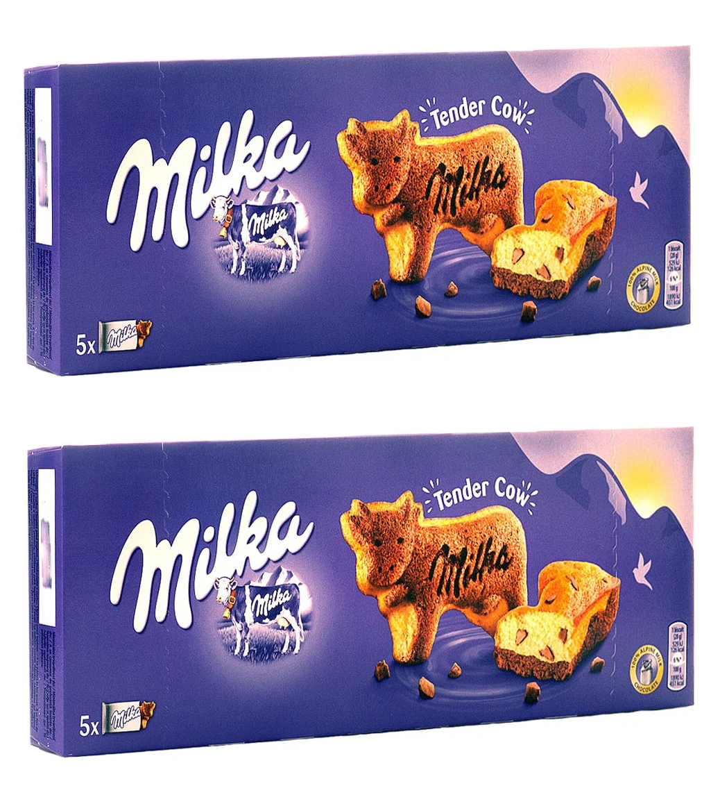 Печенье Milka Бисквит Tender Cow, 140 г х 2 шт