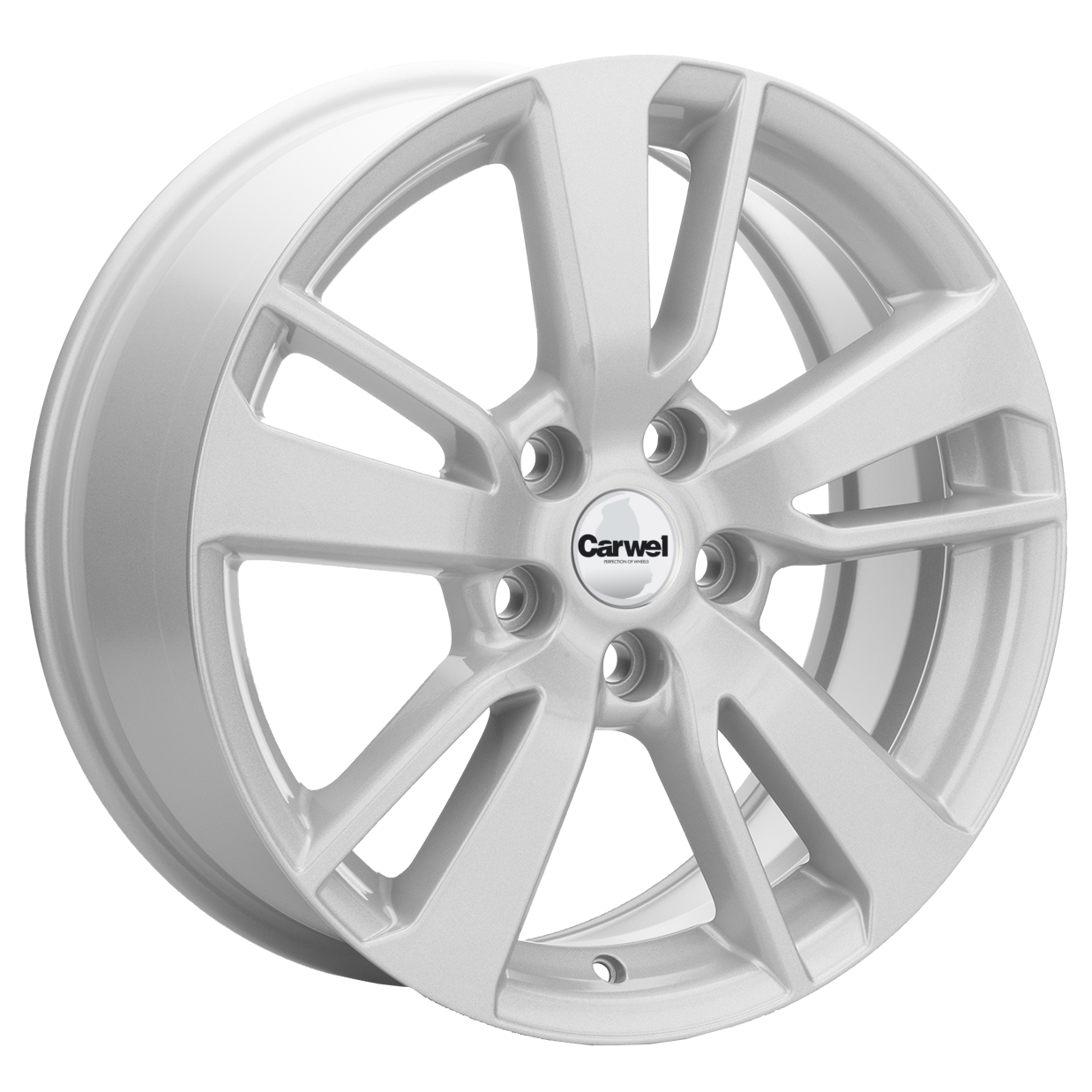 

Колесный диск Carwel Чага 1704 (SLT) 7xR17 ET40 5*114.3 D66.1, Серебристый