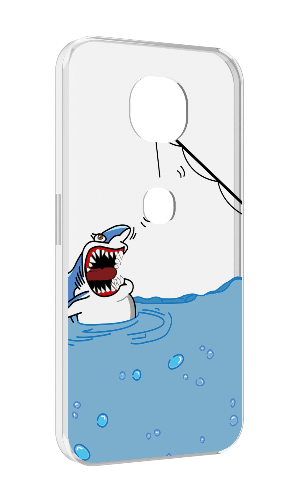 

Чехол MyPads акула-рисунок для Motorola Moto G5S (XT1799-2), Прозрачный, Tocco