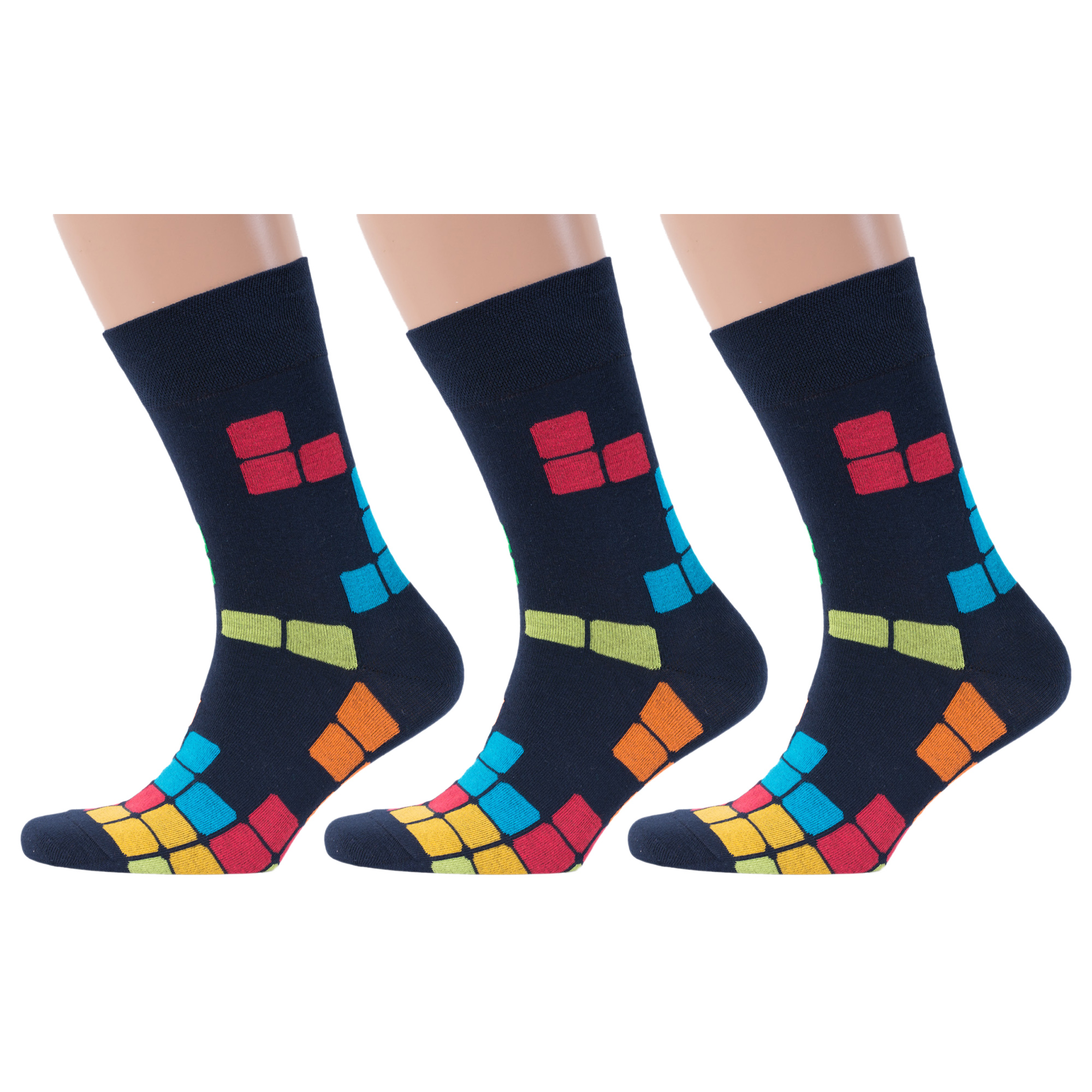 

Комплект носков мужских MoscowSocksClub msk3-М06 разноцветных 27, msk3-М06