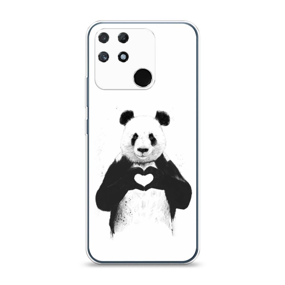

Чехол Awog на Realme Narzo 50A "Панда love", Разноцветный, 258450-10