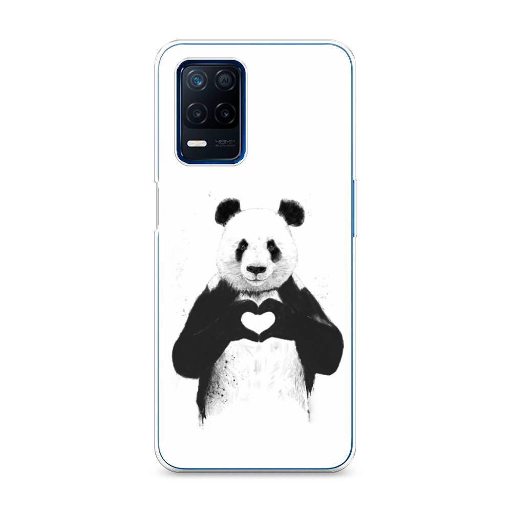 

Чехол Awog на Realme 8 5G/Narzo 30 5G "Панда love", Разноцветный, 257150-10