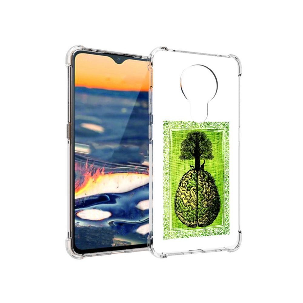 

Чехол MyPads Tocco для Nokia 5.3 абстракция здоровый мозг (PT227052.106.211), Прозрачный, Tocco