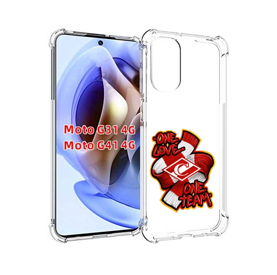 

Чехол MyPads ФК спарак 1 любовь для Motorola Moto G31 4G / G41 4G, Прозрачный, Tocco