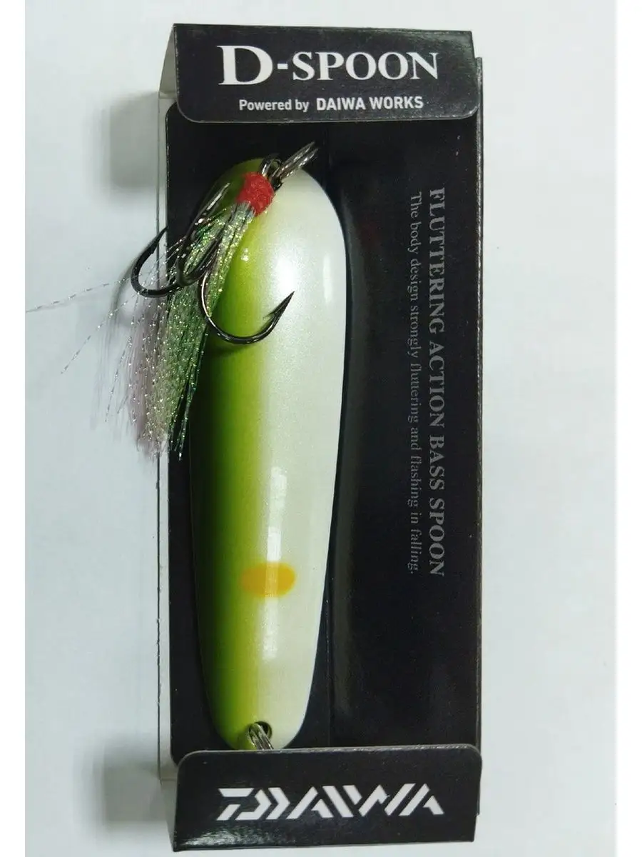 

Блесна D-Spoon 21гр,85мм Pearl Ayu, Белый;желтый, D-Spoon