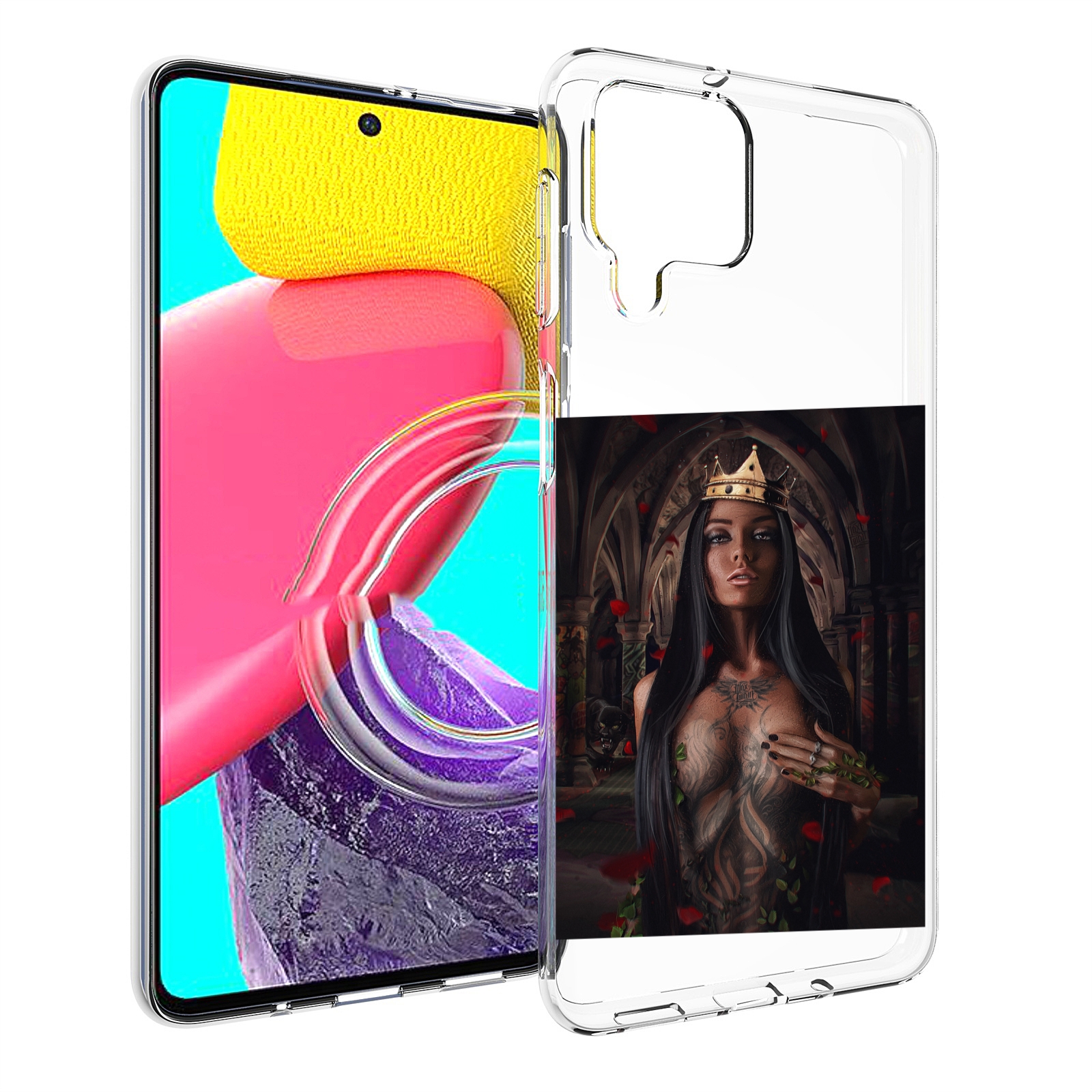 

Чехол MyPads багровый-пик для Samsung Galaxy M53 (SM-M536), Прозрачный, Tocco