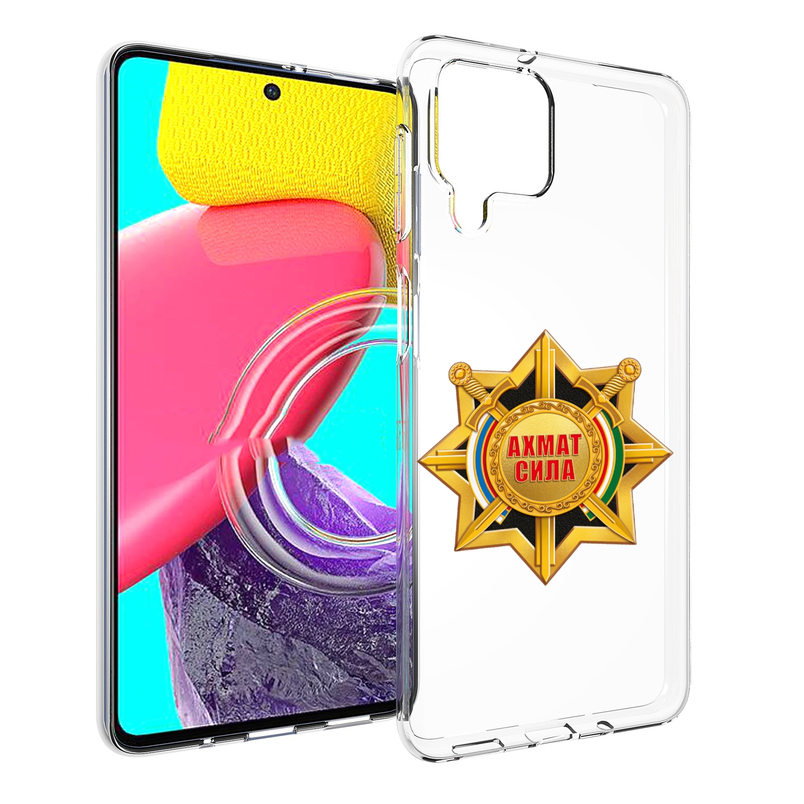 

Чехол MyPads ахмат сила для Samsung Galaxy M53 (SM-M536), Прозрачный, Tocco
