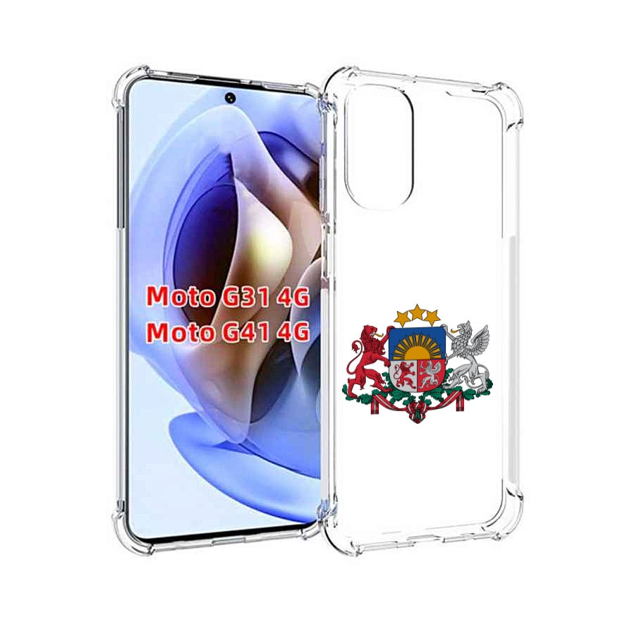 

Чехол MyPads герб-латвии для Motorola Moto G31 4G / G41 4G, Прозрачный, Tocco