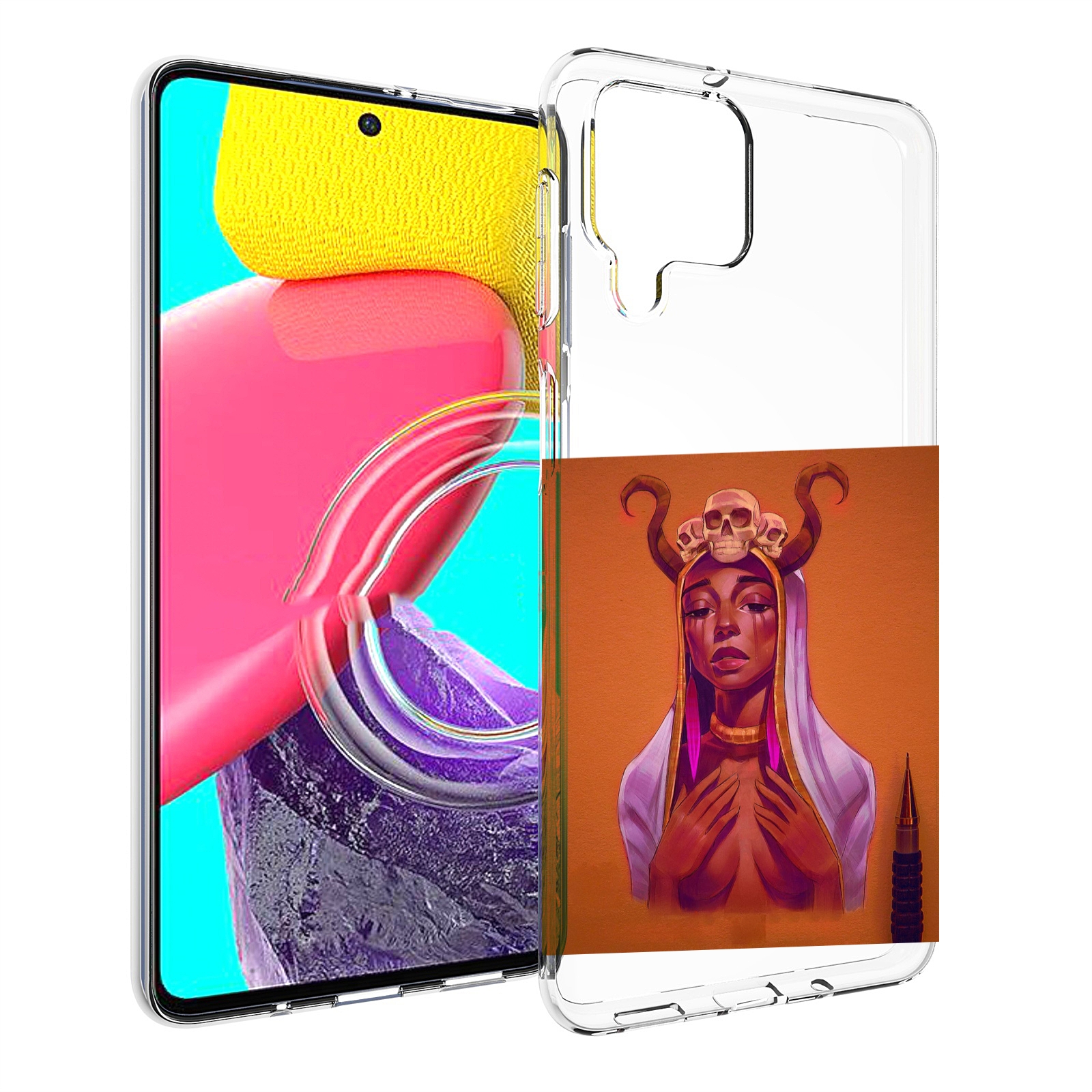 

Чехол MyPads античная-девушка для Samsung Galaxy M53 (SM-M536), Прозрачный, Tocco