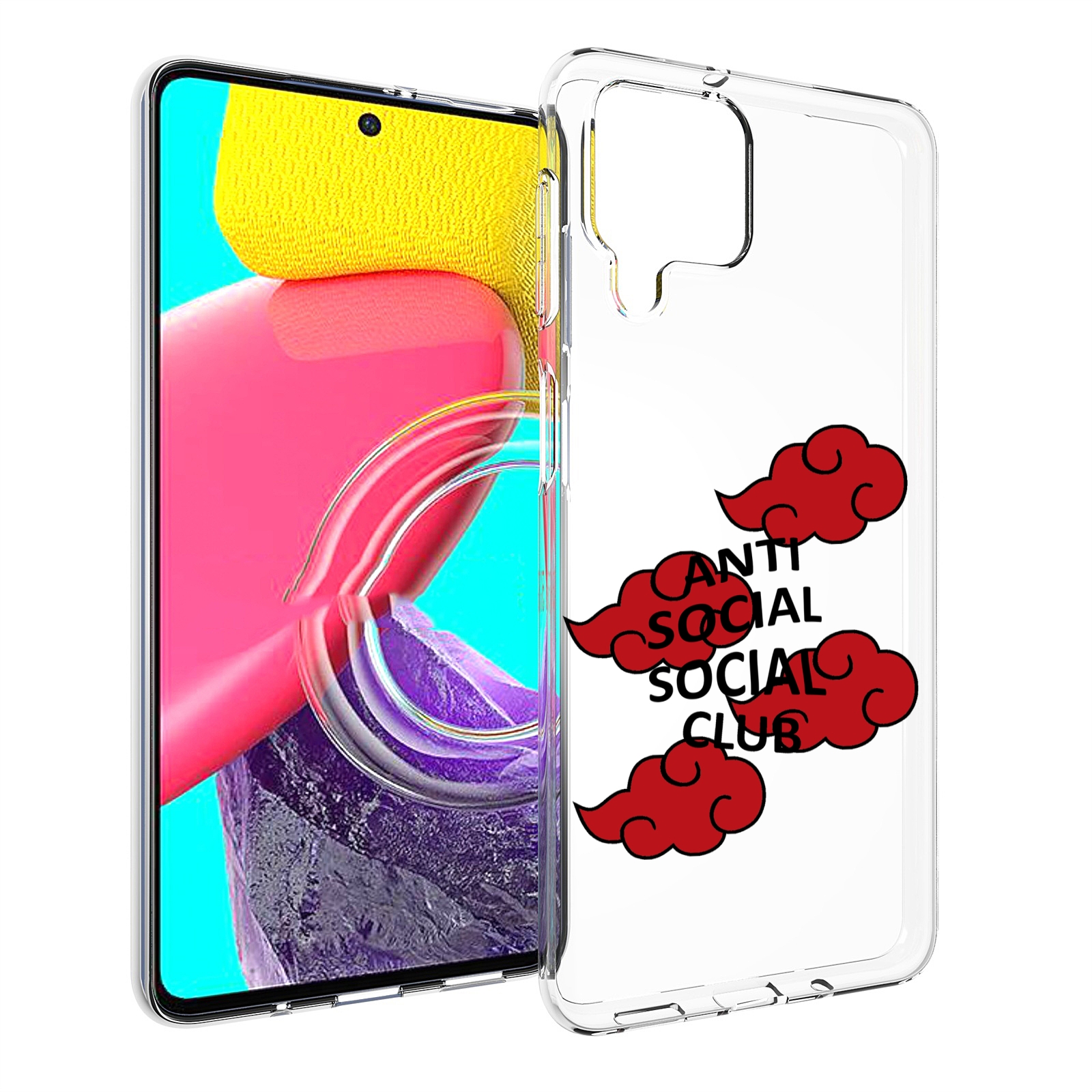 

Чехол MyPads анти-социал-социал-клаб для Samsung Galaxy M53 (SM-M536), Прозрачный, Tocco