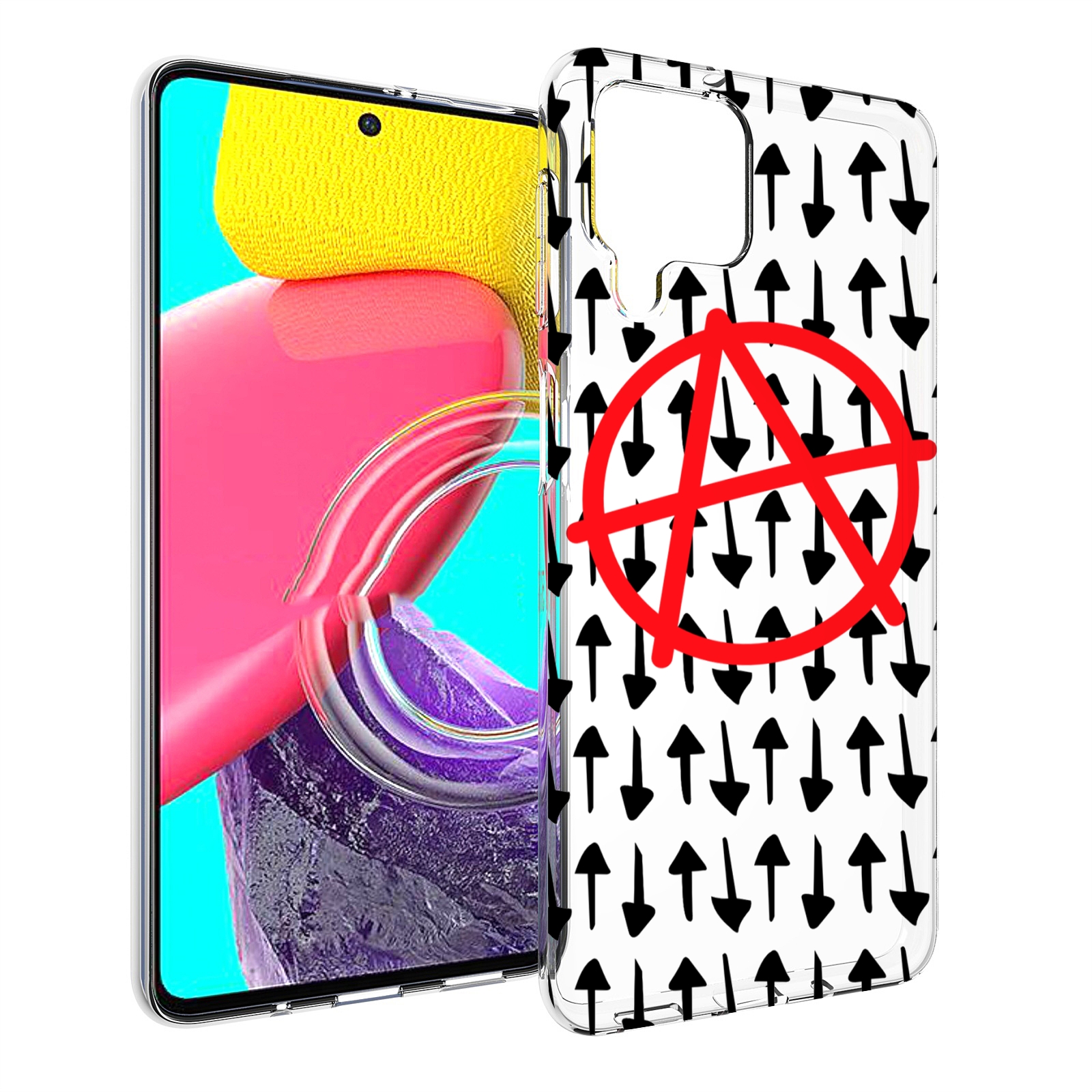 Чехол MyPads анархия-панк для Samsung Galaxy M53 (SM-M536)