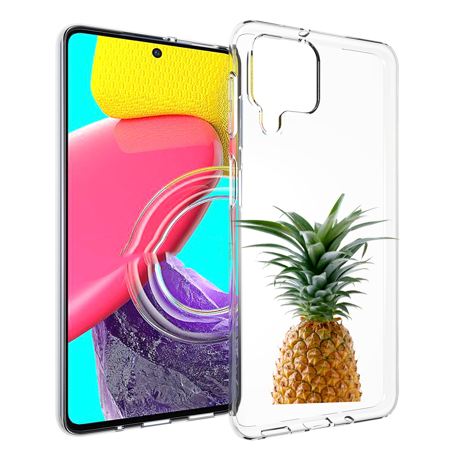 

Чехол MyPads ананас для Samsung Galaxy M53 (SM-M536), Прозрачный, Tocco
