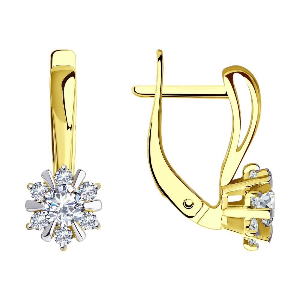 

Серьги из желтого золота SOKOLOV 029760-2, фианит, 029760-2