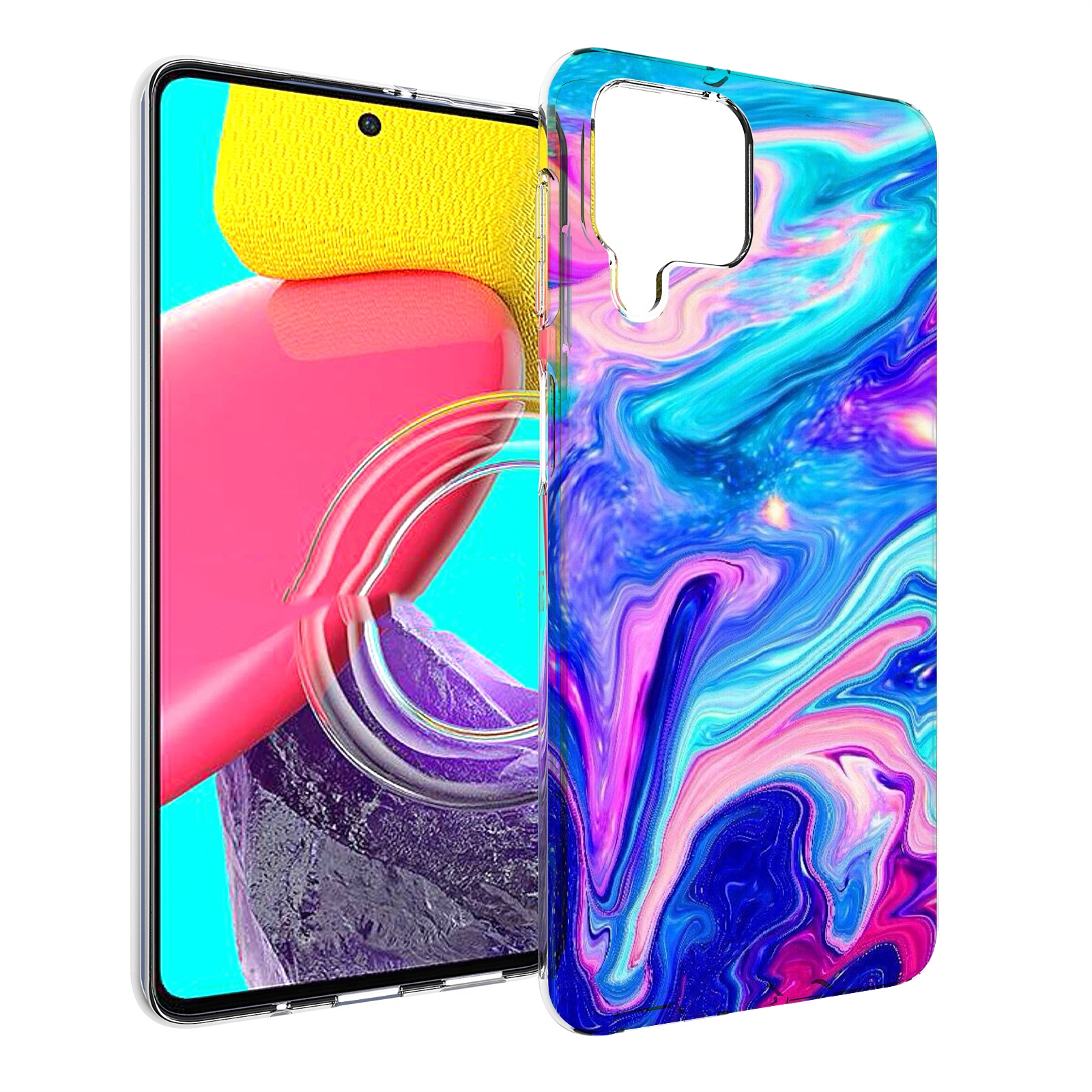 

Чехол MyPads акварельные-краски для Samsung Galaxy M53 (SM-M536), Прозрачный, Tocco