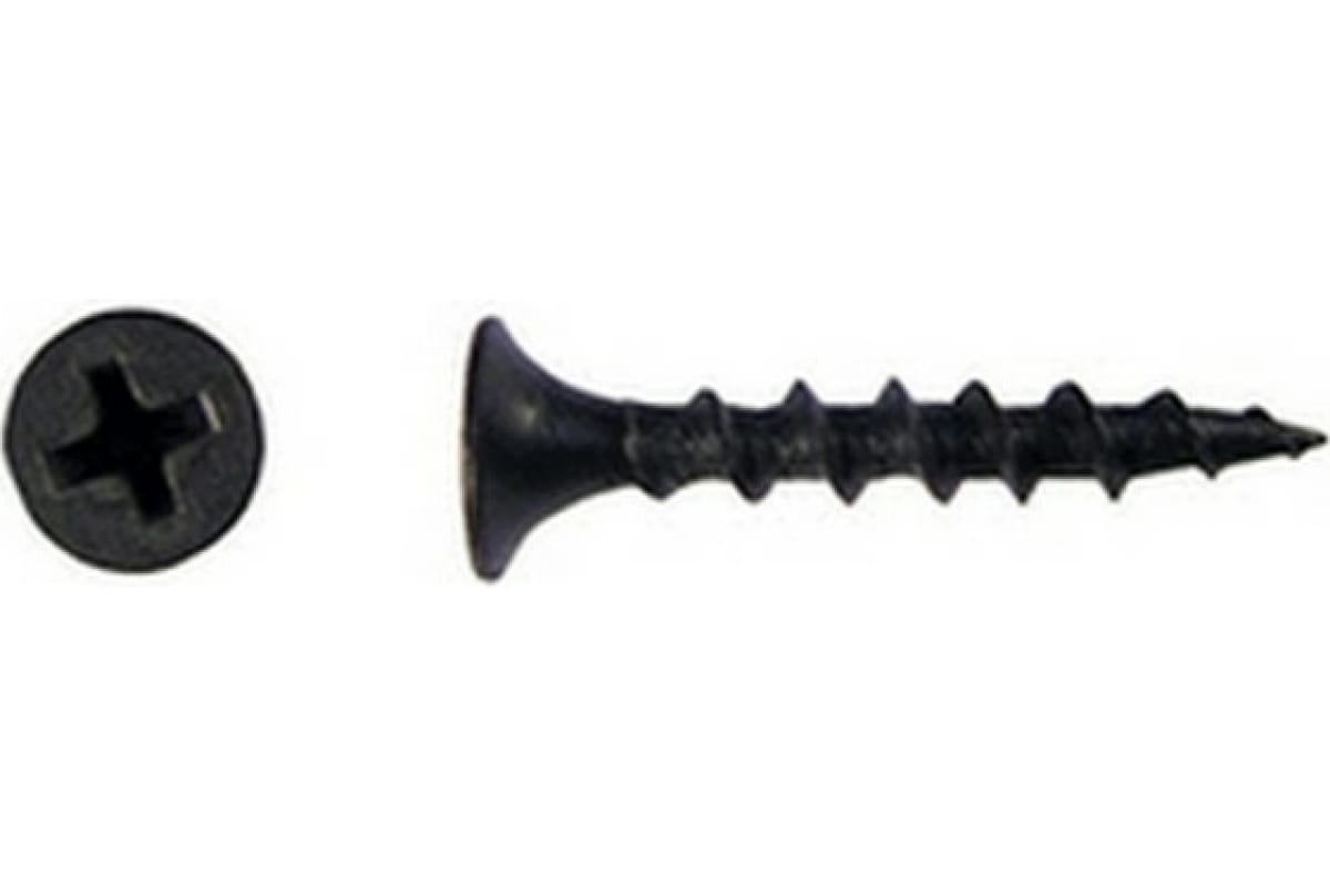 

Саморез гипсокартон/дерево 3,5х35 черный | код screw-GD-35 | Крепдил (1 кг.)