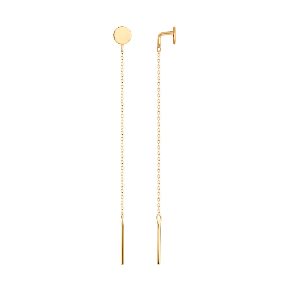 

Серьги-пусеты из красного золота SOKOLOV 0200140, 0200140