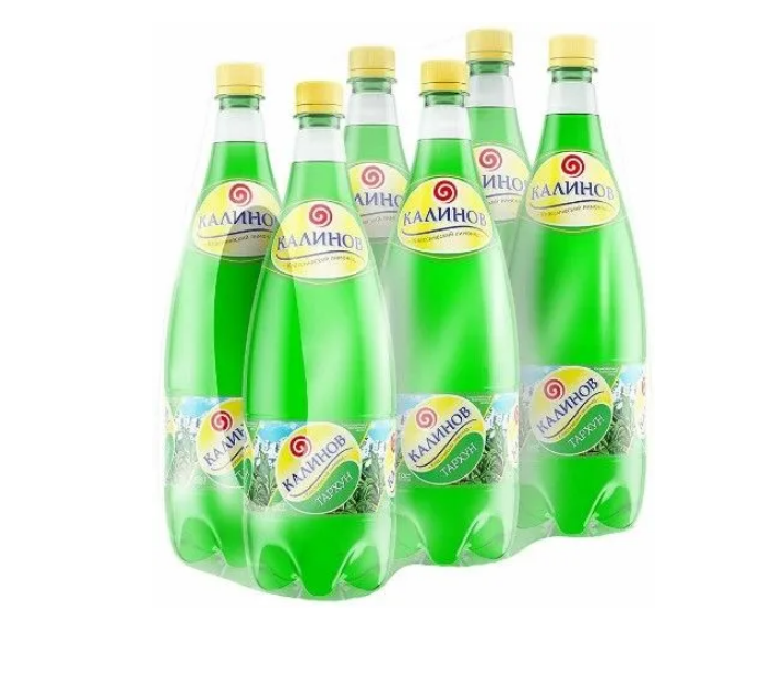 Напиток Калинов лимонад сильногазированный, безалкогольный, тархун, 6x1,5 л