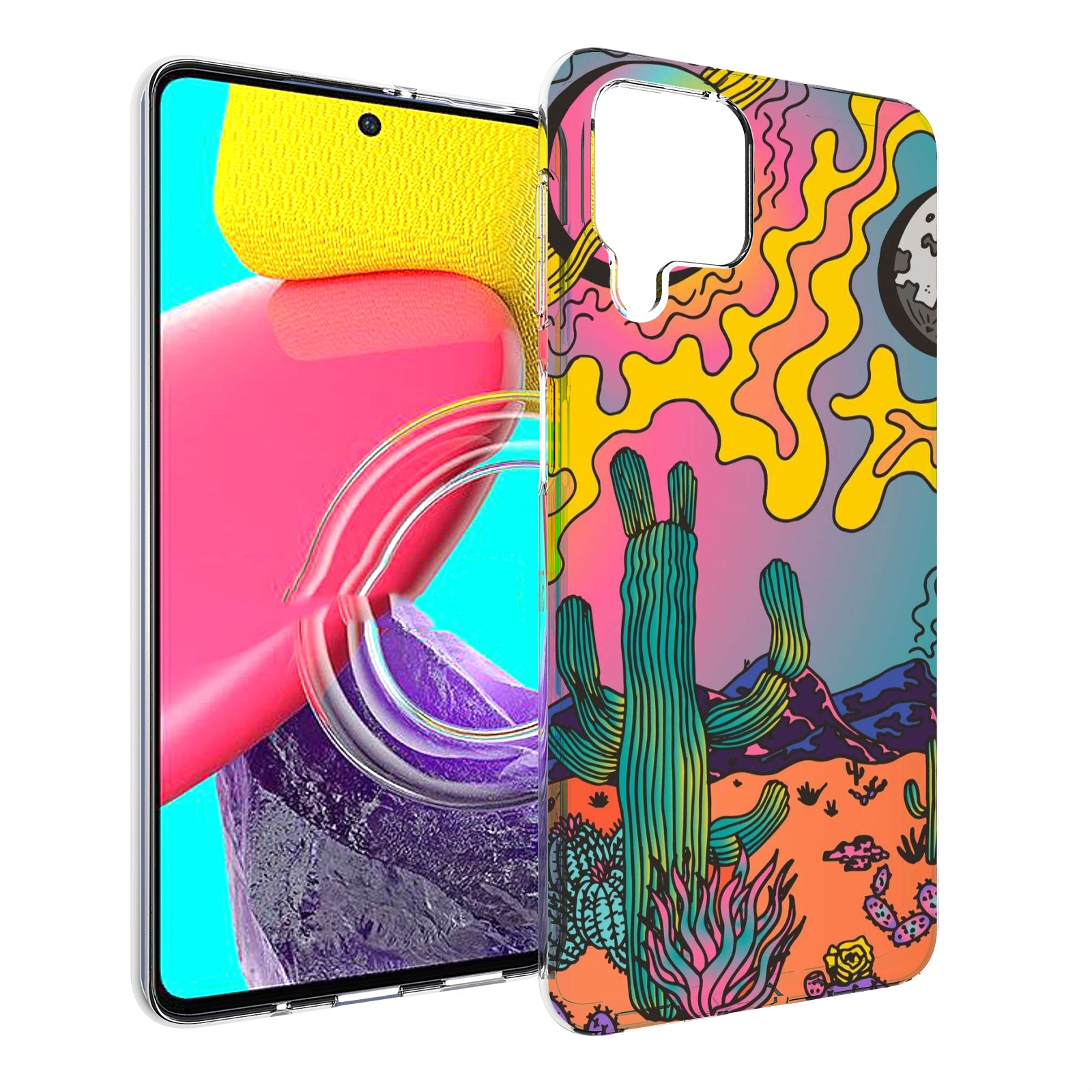 

Чехол MyPads акварельные рисунки для Samsung Galaxy M53 (SM-M536), Прозрачный, Tocco