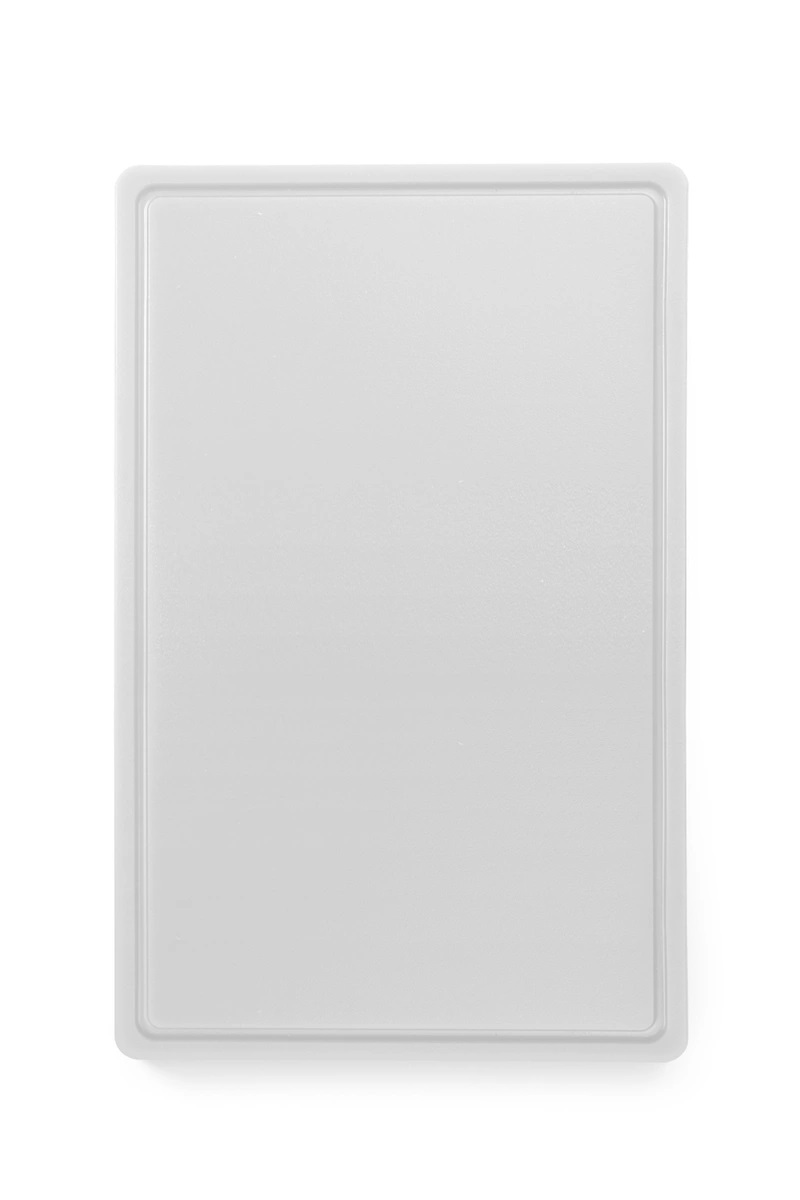 фото Доска профессиональная разделочная, стандарт haccp, gn 1/1 530х325х15 мм, белая, hendi, 82 nobrand