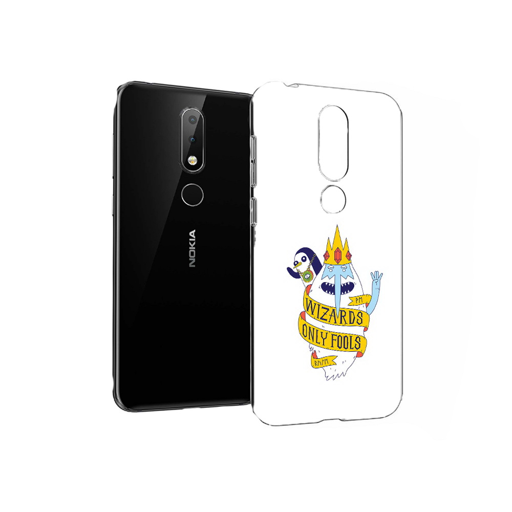 

Чехол MyPads Tocco для Nokia X6 время приключений снежный король (PT115295.99.278), Прозрачный, Tocco