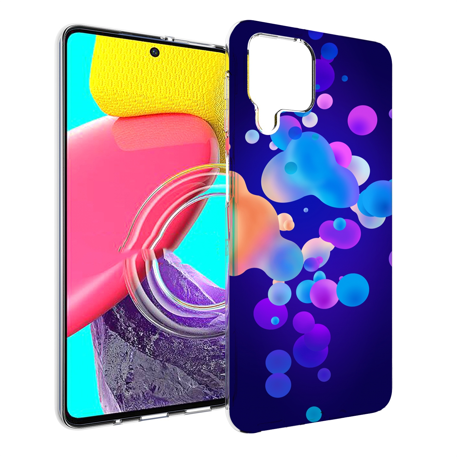

Чехол MyPads абстрактные-пузырьки для Samsung Galaxy M53 (SM-M536), Прозрачный, Tocco