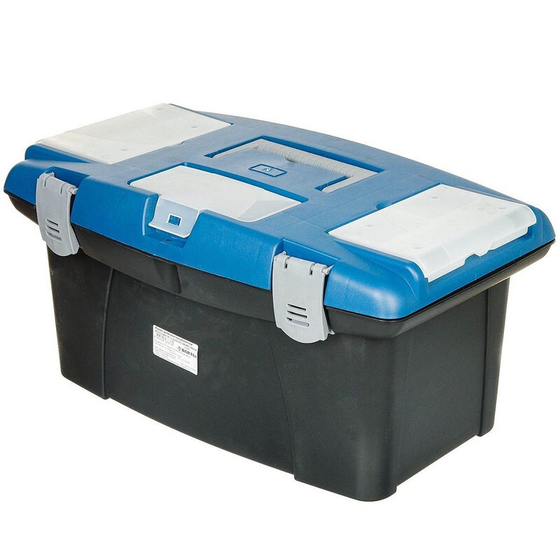 Ящик для инструм, 19 '', 48х23 см, пластик, Bartex, мороз.замок, 27802203, шт