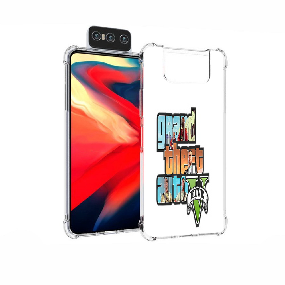

Чехол MyPads Tocco для Asus Zenfone 7 (ZS670KS) игра гта, Прозрачный, Tocco