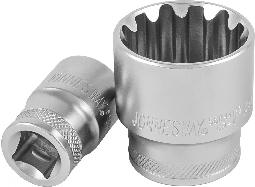 

JONNESWAY S68H4132 Головка торцевая SUPER TECH 1/2"DR, 32 мм,1-1/4",E40