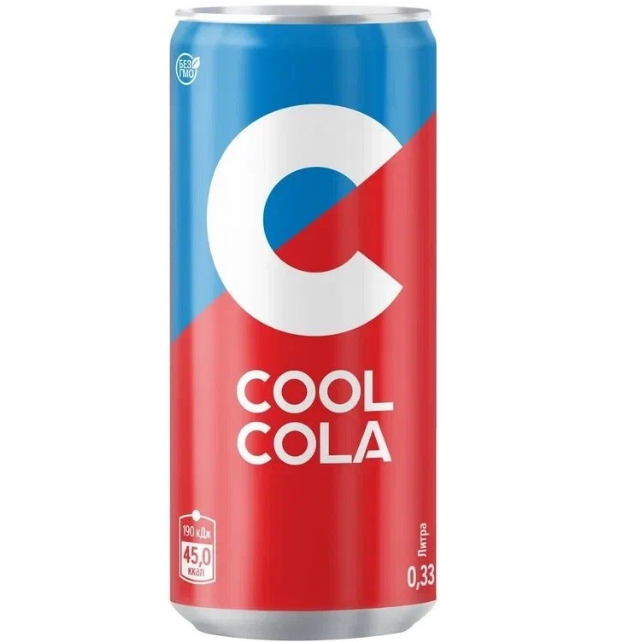 Напиток Coolcola сильногазированнный, безалкогольный, в железной банке, 12x330 мл