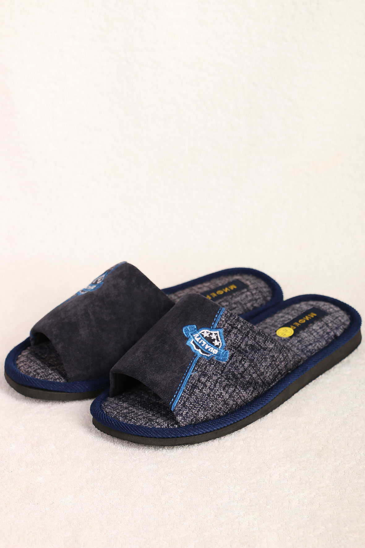 

Тапочки мужские AlmondShop ТР-27 М-992 синий 43 RU, ТР-27 М-992