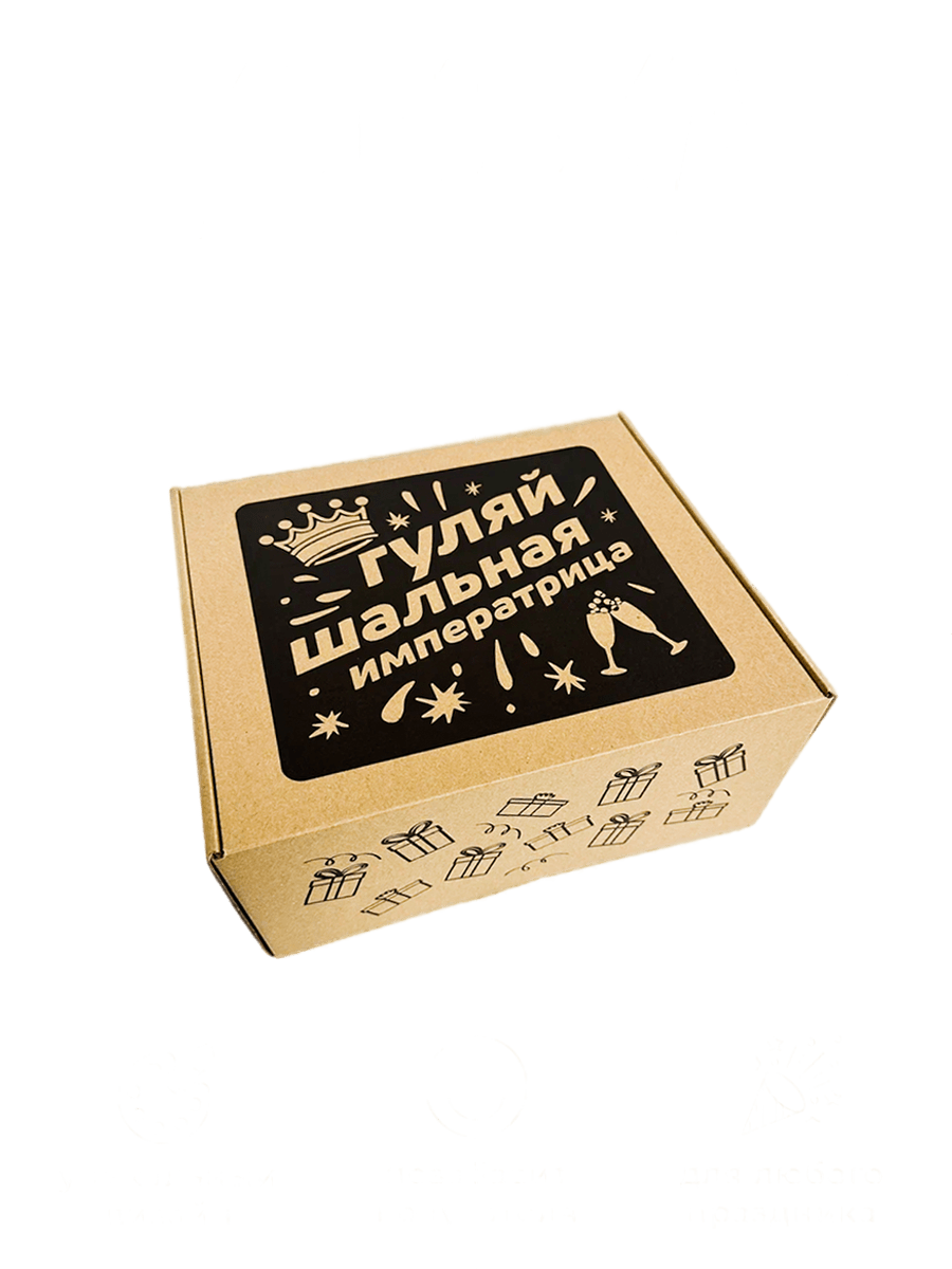 Подарочная крафтовая коробка HitMix. Box_craft_императрица