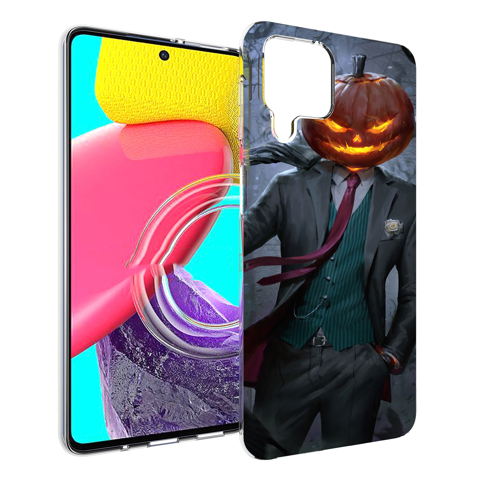 

Чехол MyPads Тыква-убийца для Samsung Galaxy M53 (SM-M536), Прозрачный, Tocco