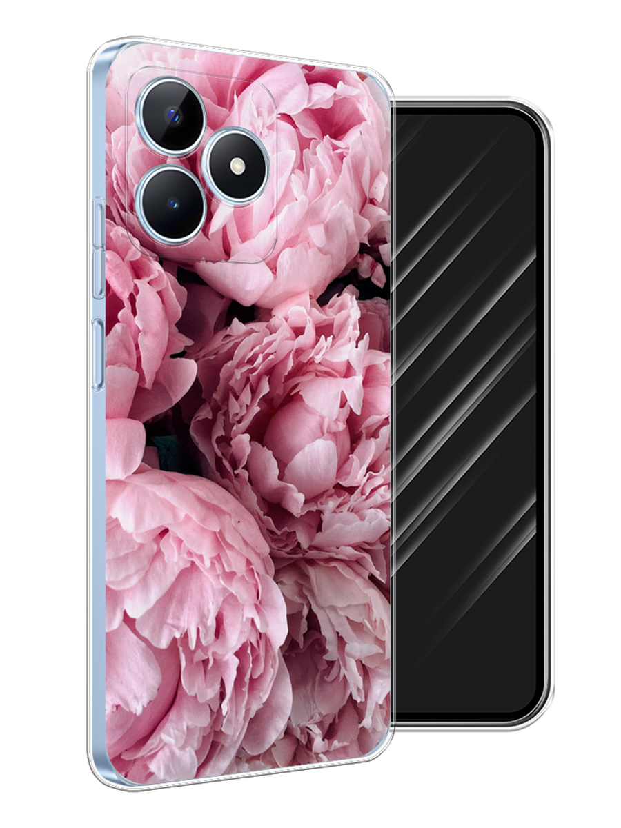 

Чехол Awog на Realme C60 "Нежные пионы", Розовый;черный;белый, 2516550-1