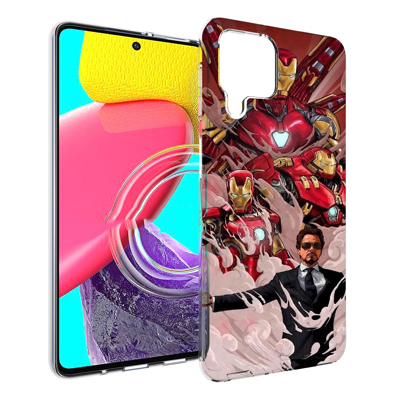 

Чехол MyPads Тони-Старк-и-костюмы для Samsung Galaxy M53 (SM-M536), Прозрачный, Tocco