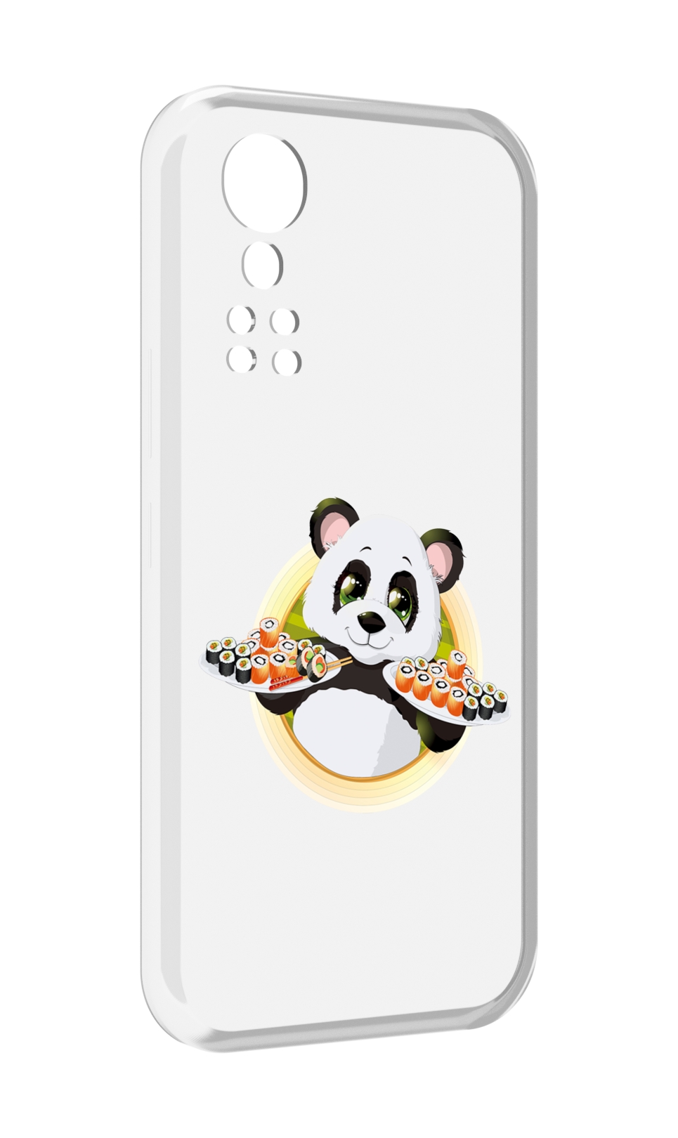 

Чехол MyPads панда-с-суши для ZTE Axon 30 5G / Axon 30S, Прозрачный, Tocco